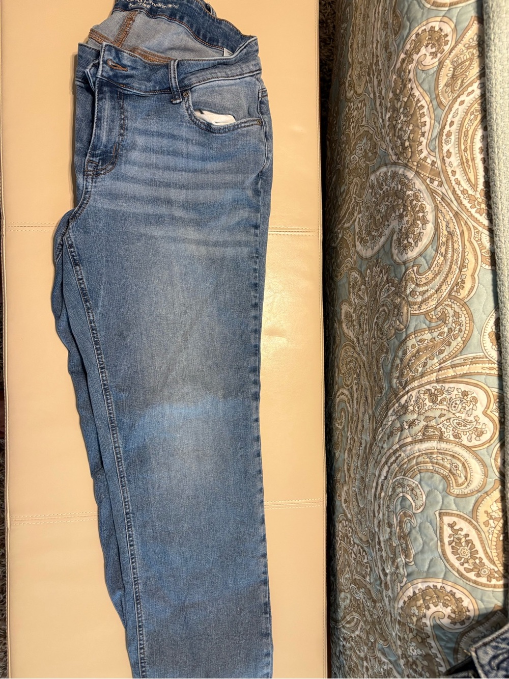 Women’s Skinny Jeans in Light Blue Stretch Denim